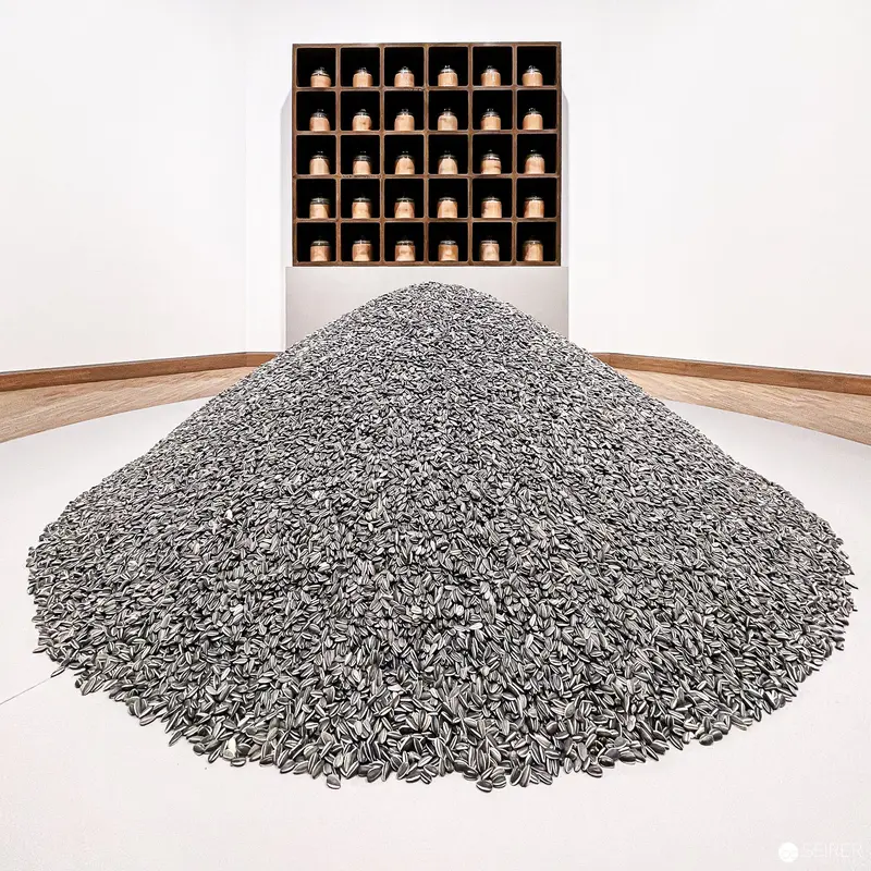 Ai Weiwei's Monumental Installation of Sunflower Seeds at Albertina Modern Vienna