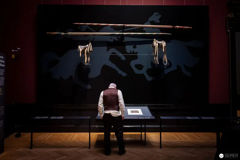 Solitary Viewer at Iron Men Exhibition, Kunsthistorisches Museum Wien