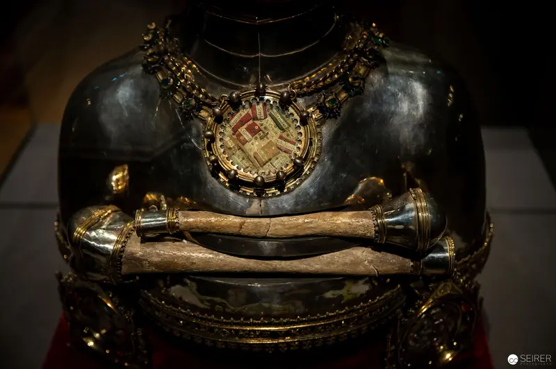 Ornate Armor Breastplate with Ceremonial Scepter from Habsburg Royal Collection