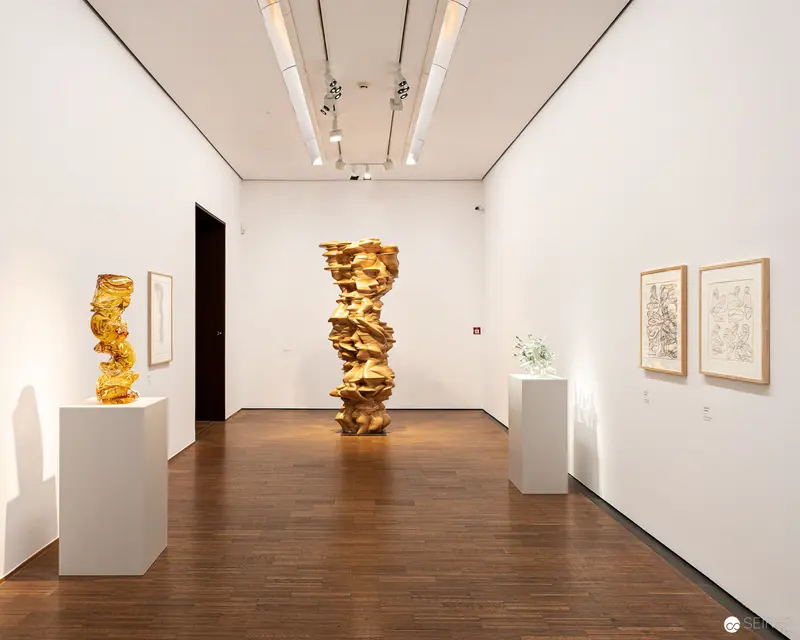 Tony Cragg Gold Sculpture Exhibition at Albertina Contemporary Gallery