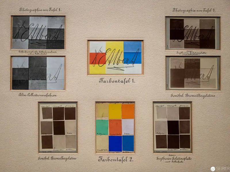 Color Study Charts Demonstrating Tonal Variations and Chromatic Relationships