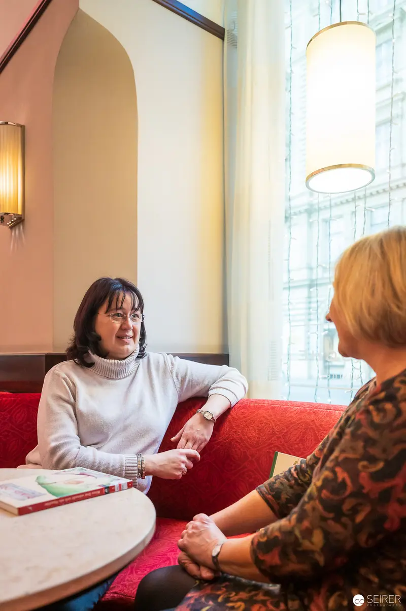 Ute Krause and Janett Cernohuby during Intimate Interview Session