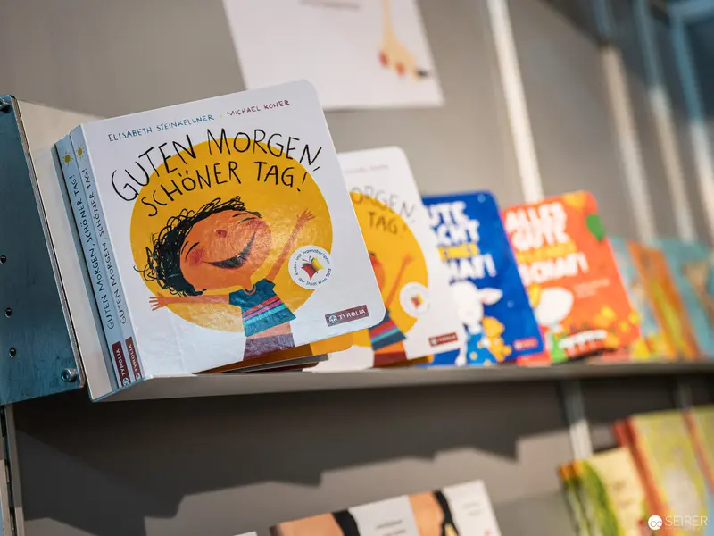 Children's Book Display at Buch Wien 2022 Showcasing German Language Publications