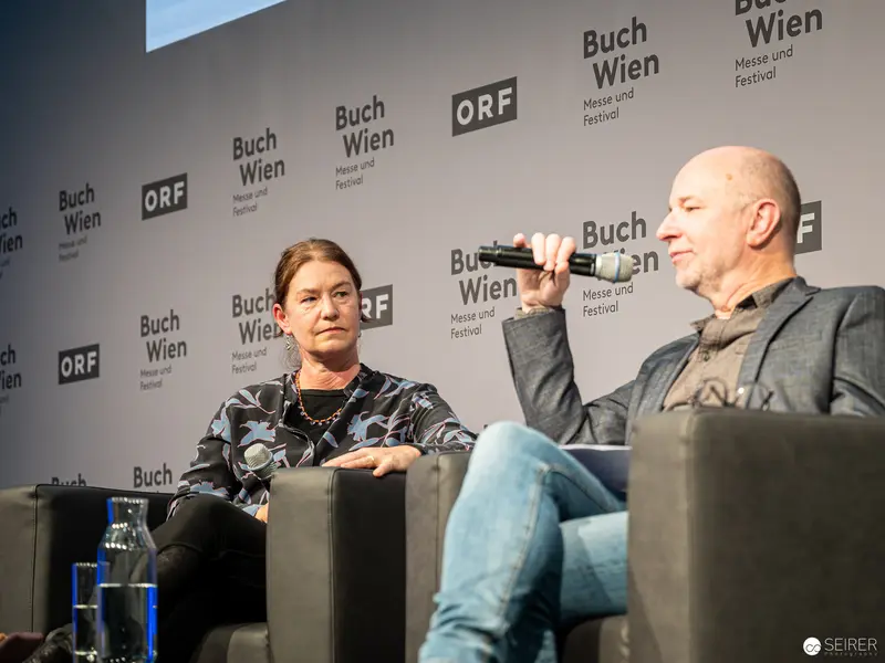 Buch Wien 2022 Panel Discussion with Speakers at ORF Literary Festival Event