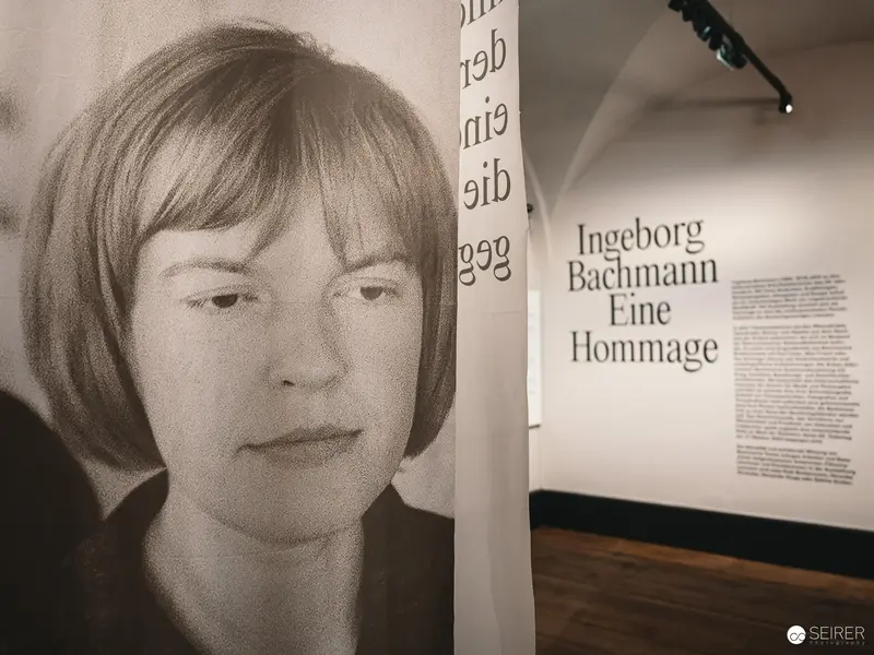 Ingeborg Bachmann Hommage Exhibition Portrait at Vienna Literature Museum