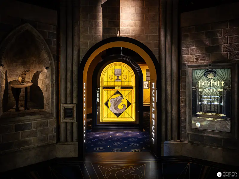 Stained Glass Entrance to Harry Potter Exhibition, Vienna Museum