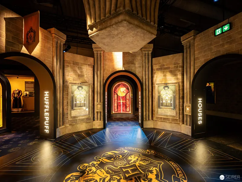 Hogwarts House Exhibit Interior at Harry Potter Exhibition, Vienna
