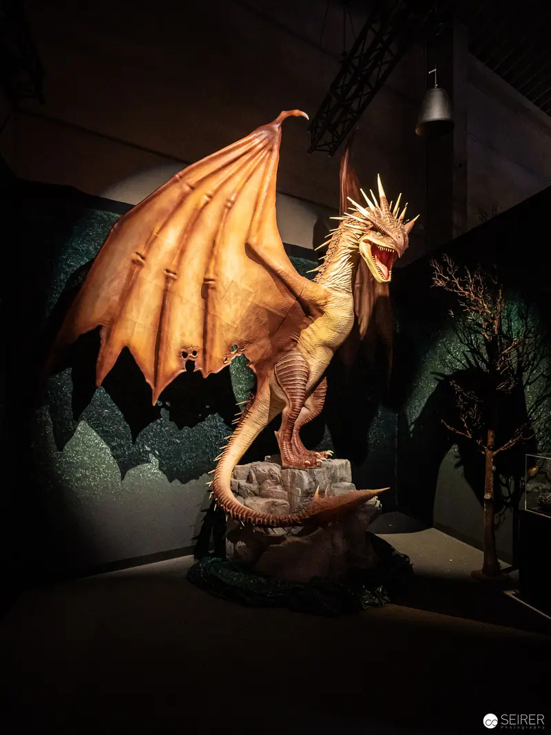 Majestic Dragon Sculpture at Harry Potter Exhibition in Vienna