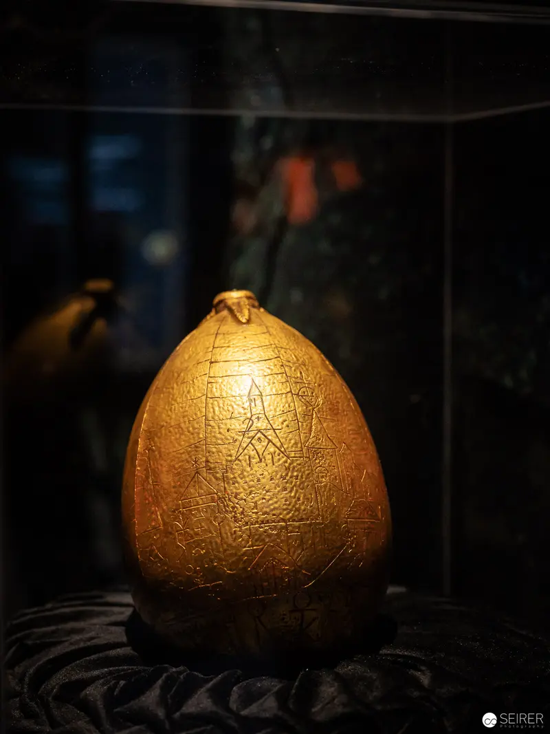 Golden Enchanted Egg from Harry Potter Exhibition in Vienna