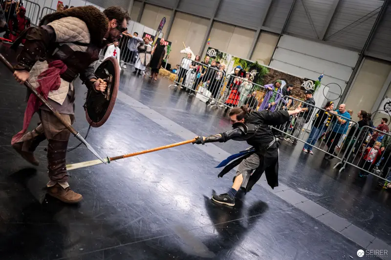 Medieval Combat Performance at Vienna ComicCon 2022: Showfight Spectacle