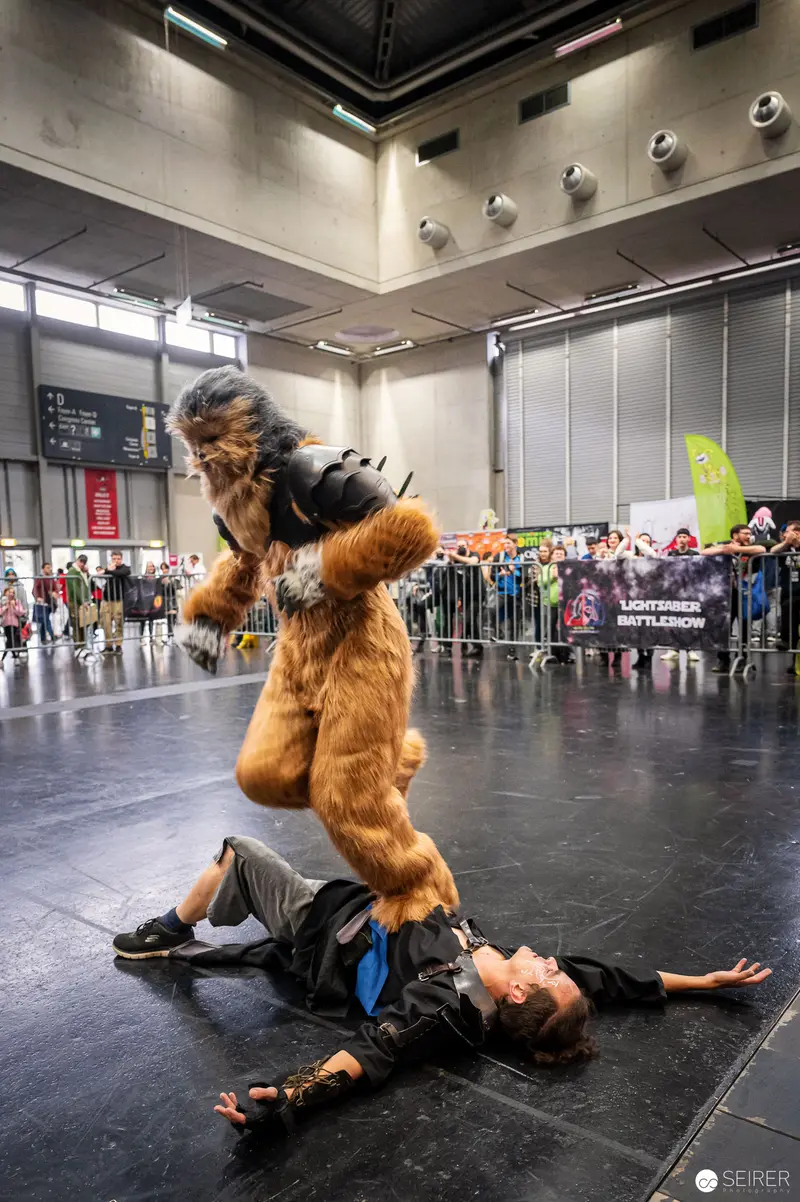 Bis Einer Weint Showfight at Vienna ComicCon, December 2022
