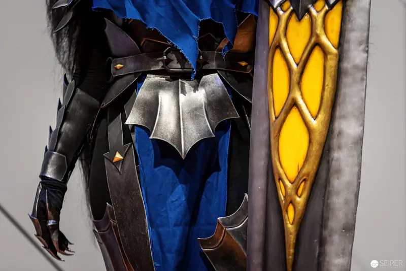 Metallic Armor Cosplay Detail from Vienna ComicCon 2022 Championship