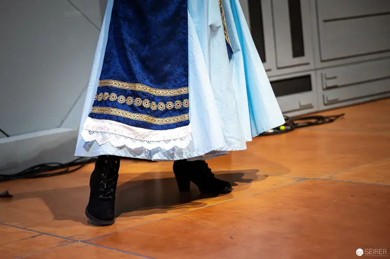 Ornate Blue Costume Detail at Vienna ComicCon 2022 Cosplay Championship