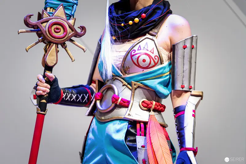 Elaborate Cosplay Costume with Mystical Eye Staff at Vienna ComicCon 2022