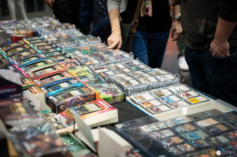 Comic Book Vendor Display at Vienna ComicCon Trading Cards and Collectibles Market
