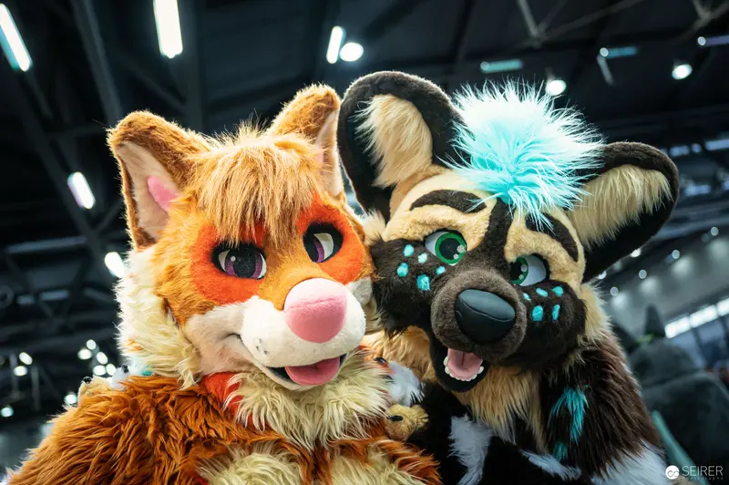 Furry Cosplay Companions at Vienna ComicCon - Expressive Animal Mascot Performers