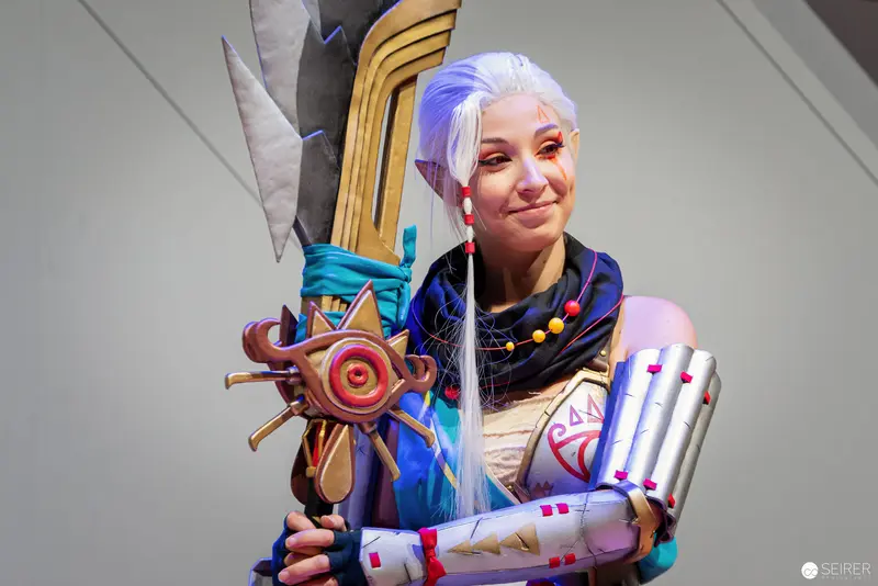 Cosplayer in Elaborate Sci-Fi Costume at Vienna ComicCon 2022