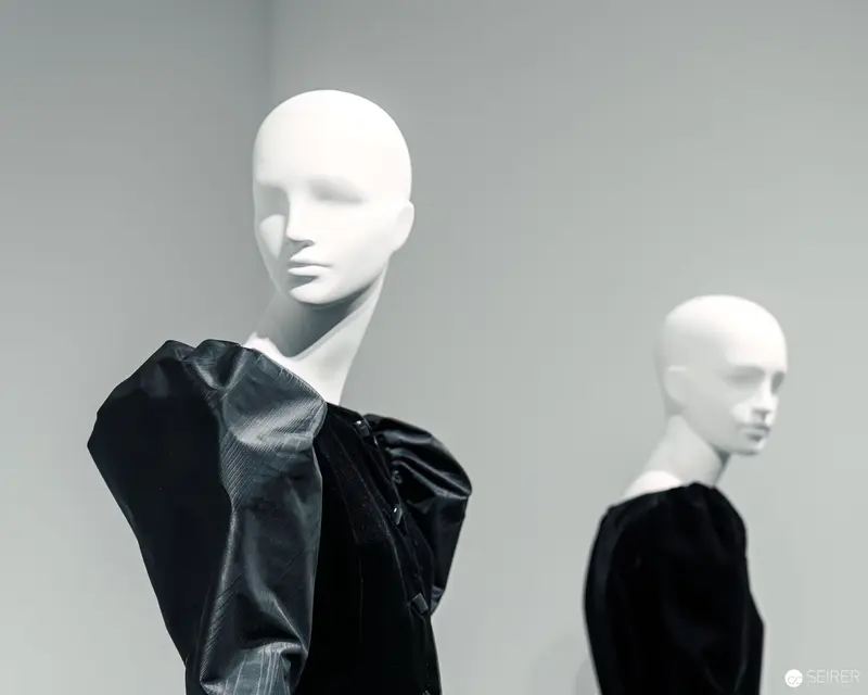 White Mannequins in Monochrome Fashion Exhibition at Heidi Horten Collection