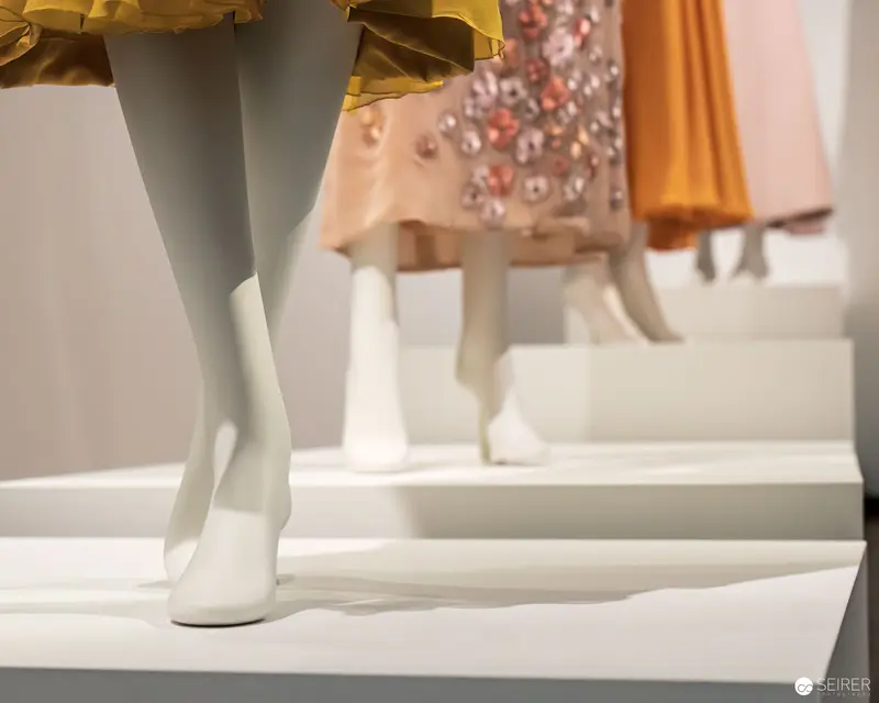 Mannequin Legs in White Shoes at Heidi Horten Collection "LOOK" Exhibition