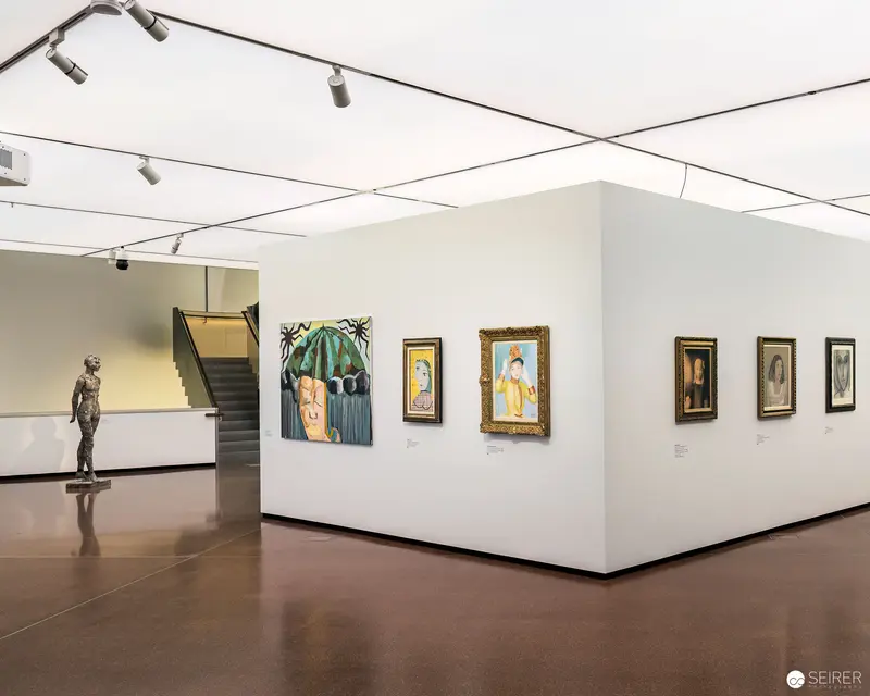 Exhibition View of Heidi Horten Collection "LOOK" with Modernist Paintings and Sculpture