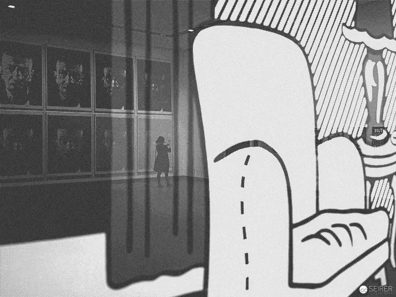 Pop Art Silhouette: Gallery View from Warhol to Hirst Exhibition