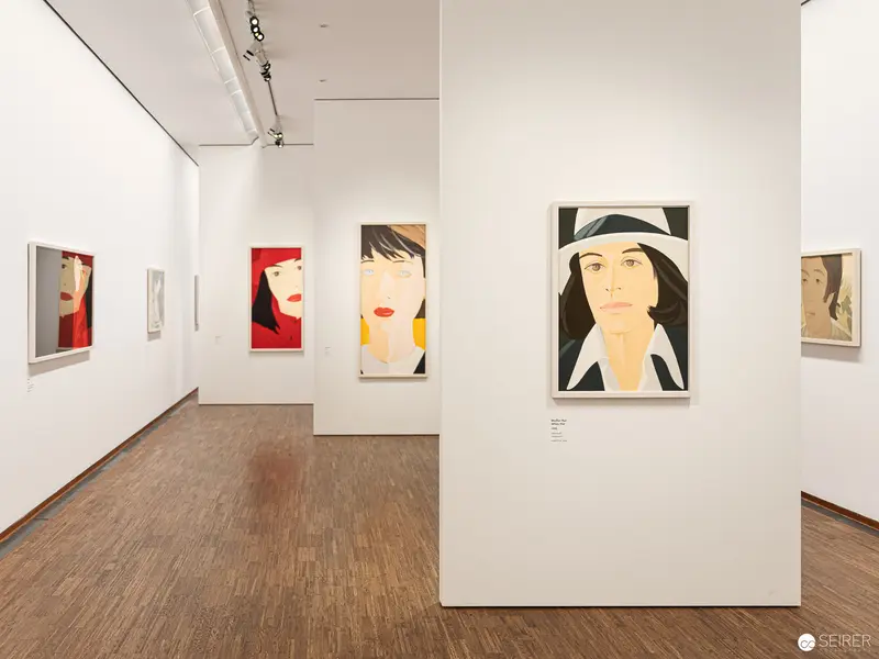 Alex Katz Exhibition View at Albertina Wien, Stylized Portrait Gallery