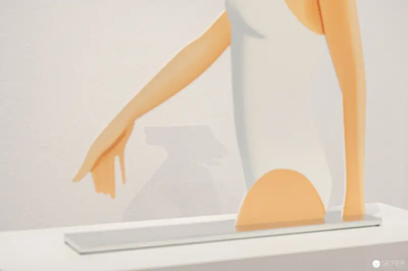Alex Katz Cool Painting: Minimalist Liminal Figure at Albertina Wien