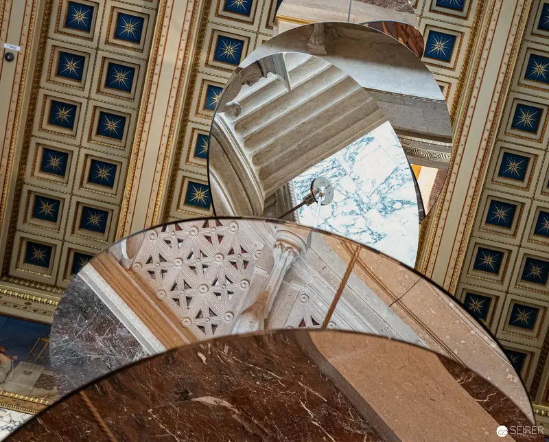 Eva Schlegel's Architectural Intervention: Fragmented Spaces in Vienna Parliament