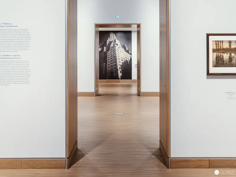 Albertina Modern Exhibition View of Architectural Photography in Piktorialismus Style
