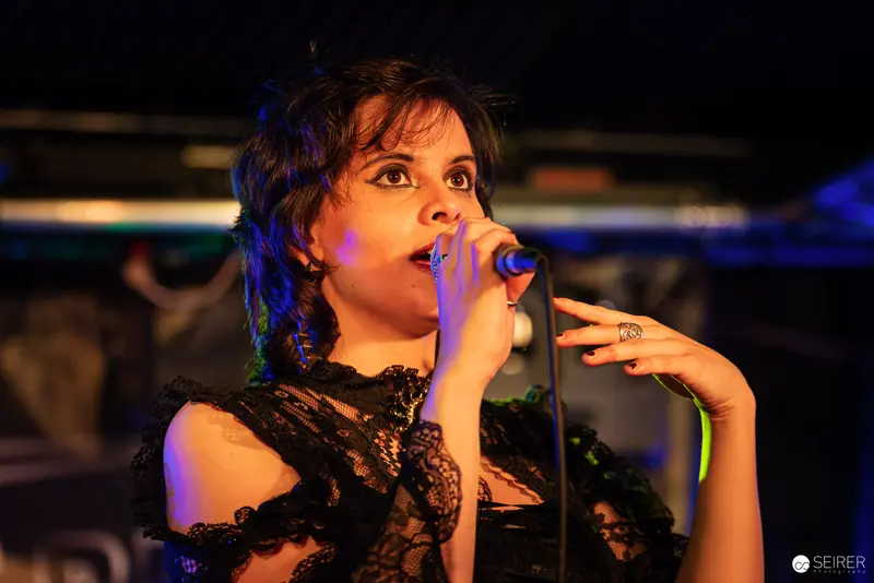 Nightmarcher Vocalist Performing Intense Ballad at Replugged Vienna Concert