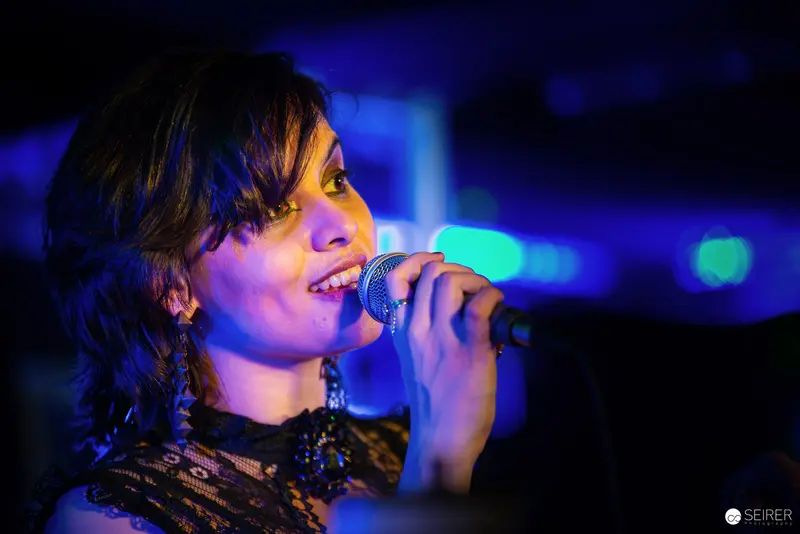 Nightmarcher Vocalist Performing Intense Set at Replugged Vienna Concert