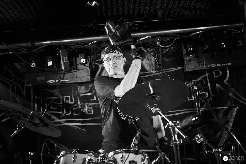 Nightmarcher Drummer Performing Intense Set at Replugged Vienna