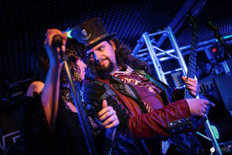 Nightmarcher Performing Intense Rock Set at Replugged Vienna with Passionate Guitar Work