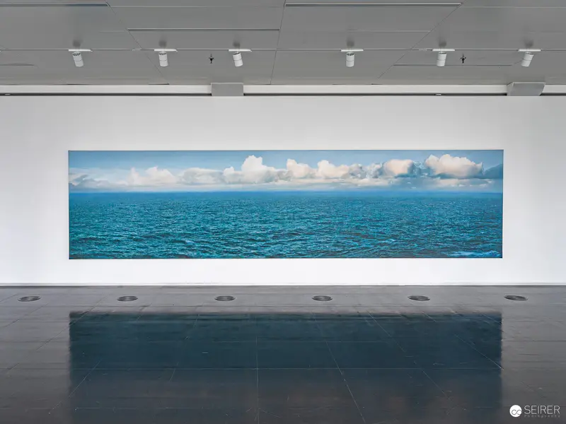 Helmut Ditsch Seascape Panorama at Strabag Kunstforum Art Exhibition, 2023