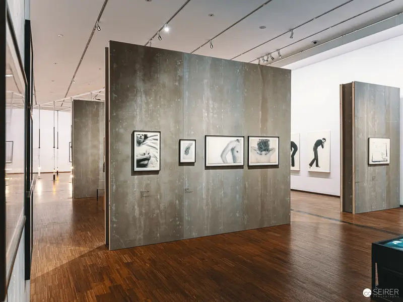 VALIE EXPORT Exhibition: Photographic Installations on Concrete Gallery Walls