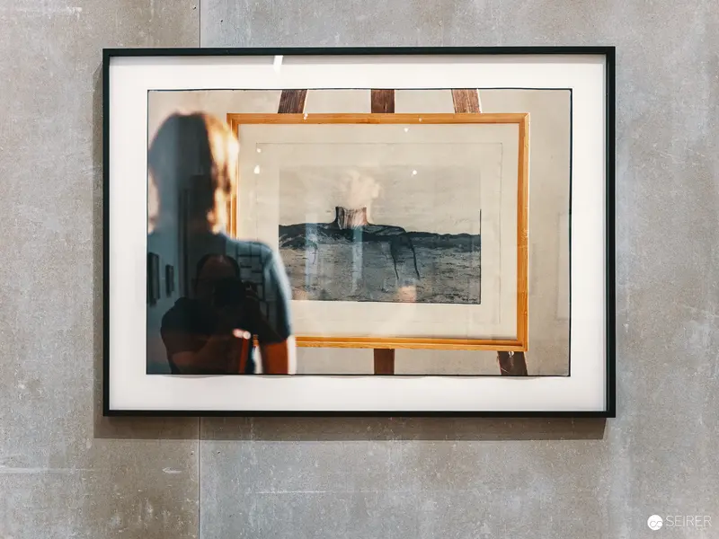 Framed Reflection: Art Gallery Installation with Photographic Self-Portrait