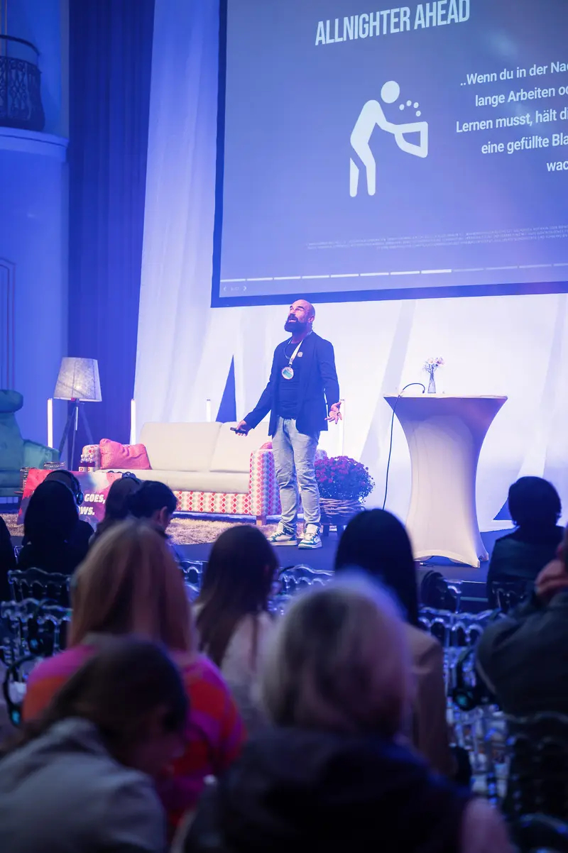 Health & Mind Festival Speaker Presenting "Allnighter Ahead" Keynote