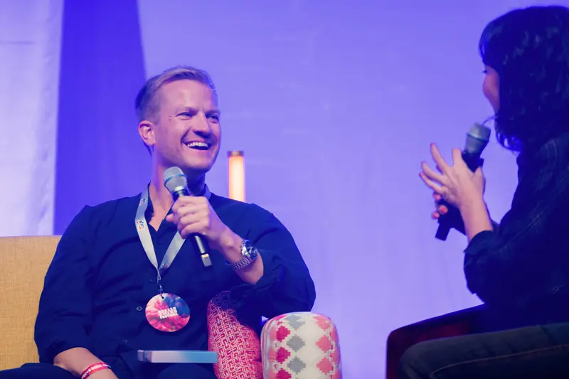 Health & Mind Festival Speaker Engages in Lively Conversation on Stage