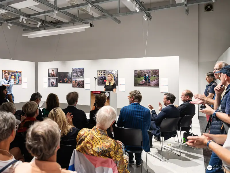 World Press Photo 2023 Opening at Westlicht Wien with Peter Coeln and Julia Kozakiewicz