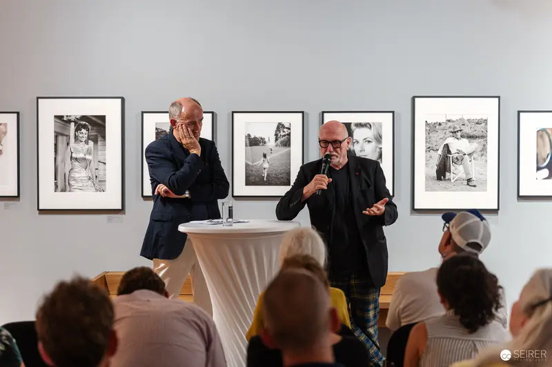 Photography Exhibition Talk with Two Speakers at Gallery Event