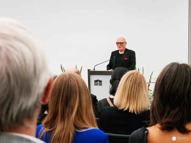 Peter-Matthias Gaede Speaking at Global Peace Photo Award 2023 Ceremony