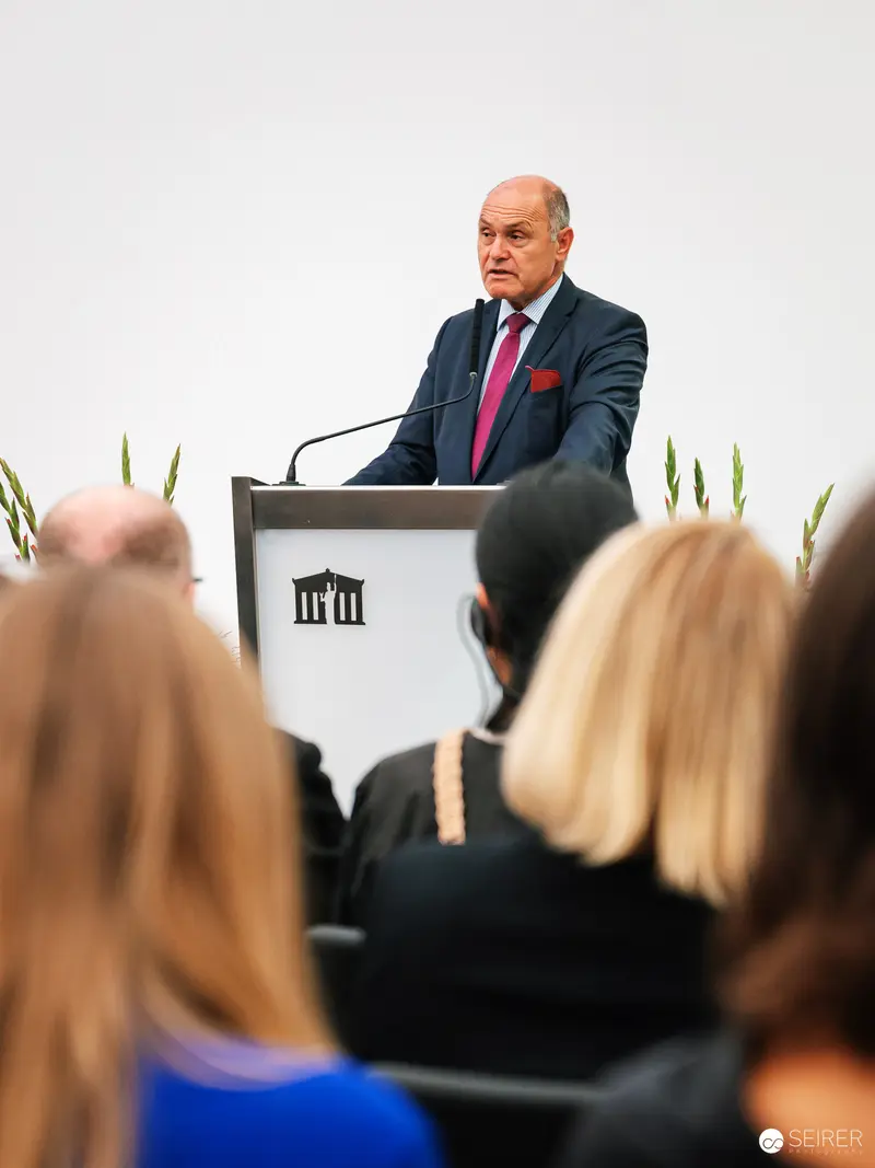 Wolfgang Sobotka Delivering Remarks at 2023 Global Peace Photo Award Ceremony