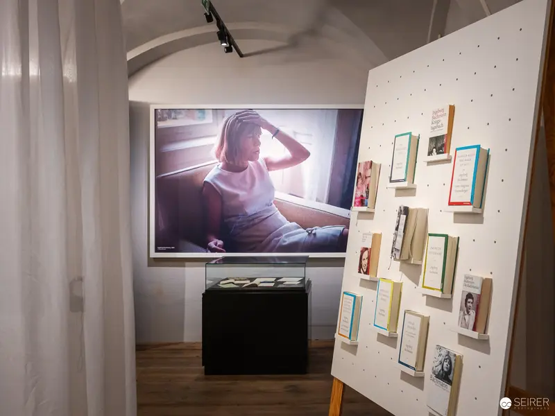 Exhibition View of "Ingeborg Bachmann - Eine Hommage" at Literature Museum