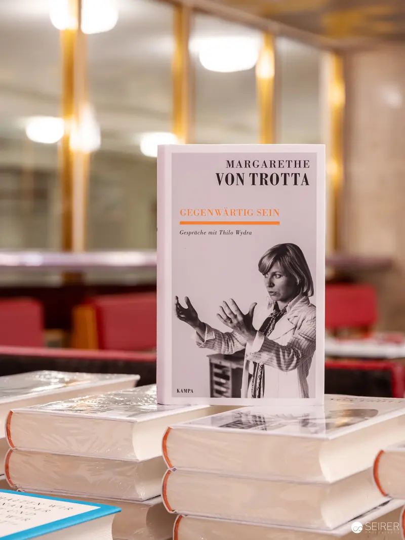 Margarethe von Trotta's Book Display at Literary Exhibition