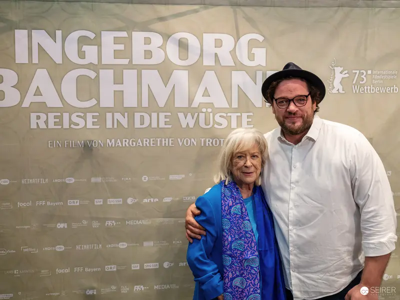 Margarethe von Trotta and Ronald Zehrfeld at "Ingeborg Bachmann - Reise in die Wüste" Premiere