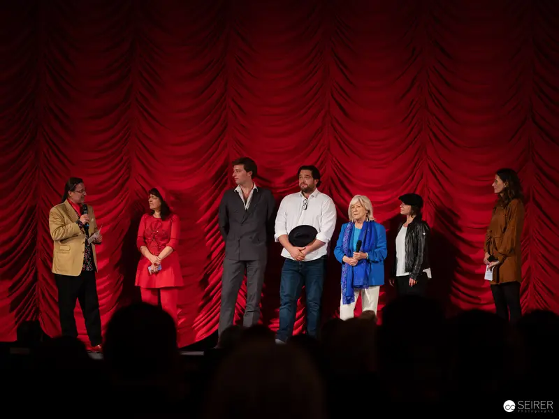 Cast of "Ingeborg Bachmann - Reise in die Wüste" at Vienna Premiere Event