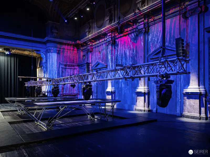 Das flüssige Land at Burgtheater Kasino, Vienna, October 2023