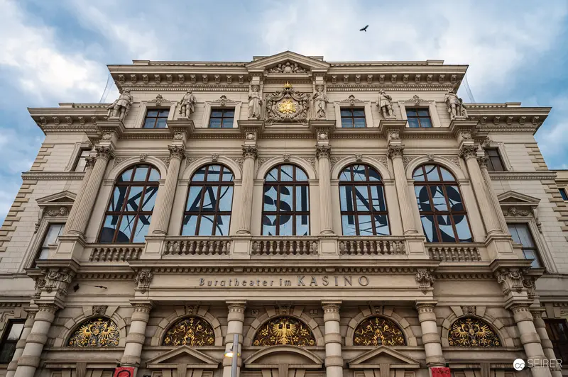 Baroque Elegance of Vienna's Kasino Facade with Ornate Architectural Details