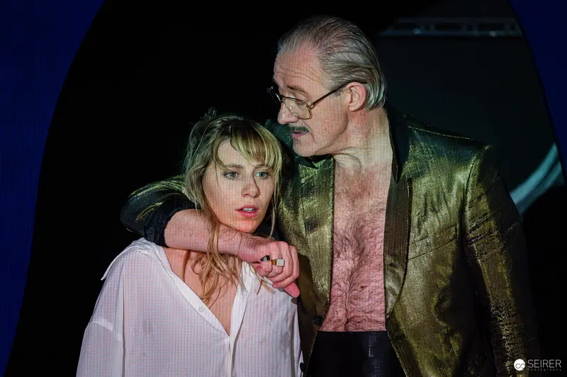 Tense Theatrical Moment from Wedekind's Lulu at Kammerspiele