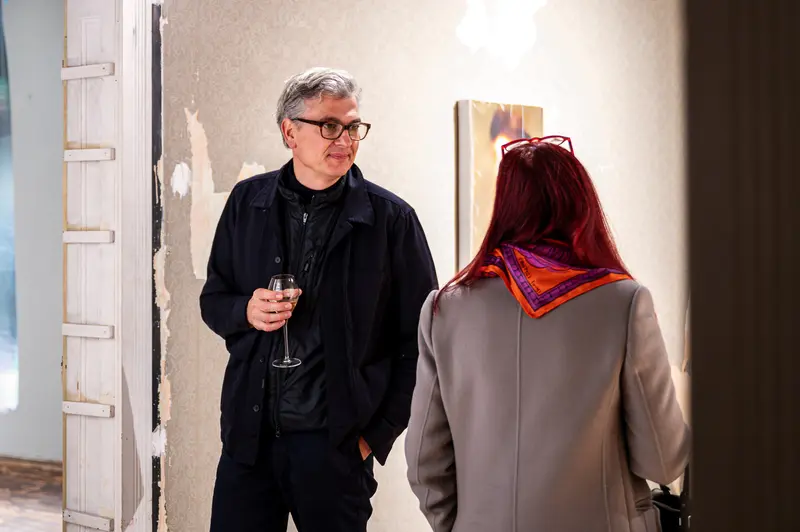 Stefanie Moshammer's Art Exhibition Opening: Intimate Gallery Conversation